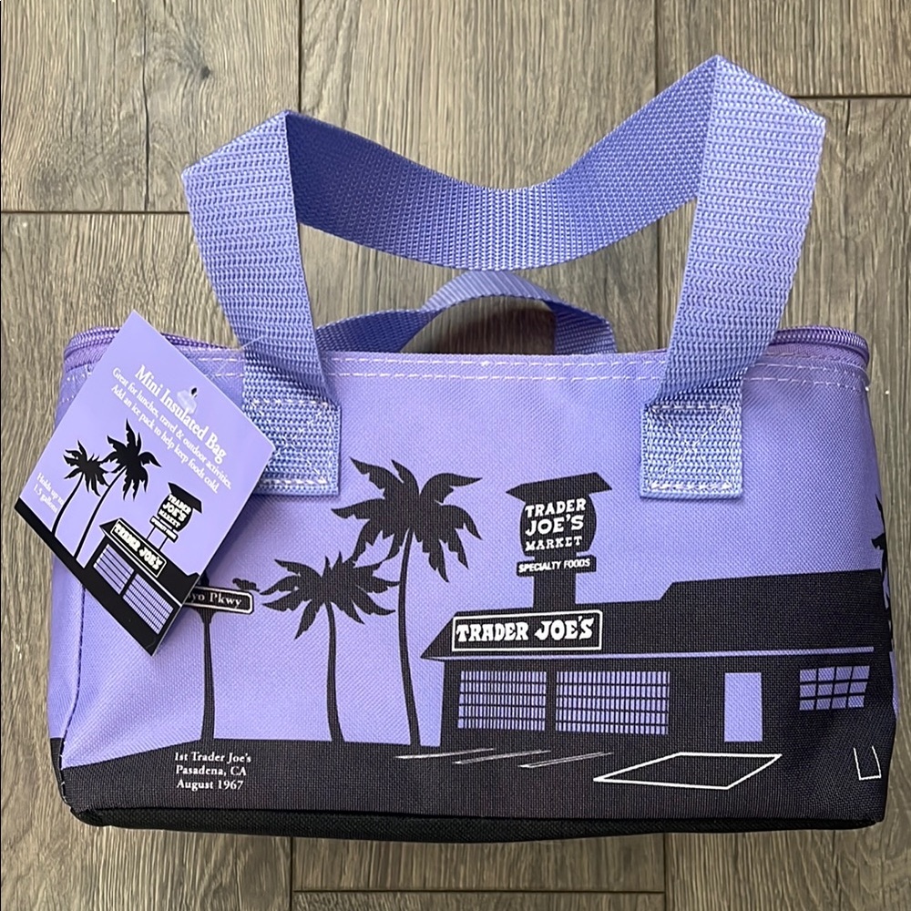 Purple Trader Joe's Mini Insulated Bag